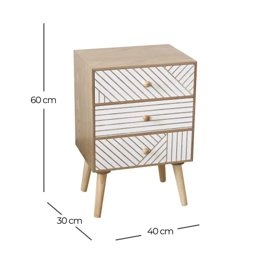 MESITA 3 CAJONES JUNO MESITA 3 CAJONES JUNO