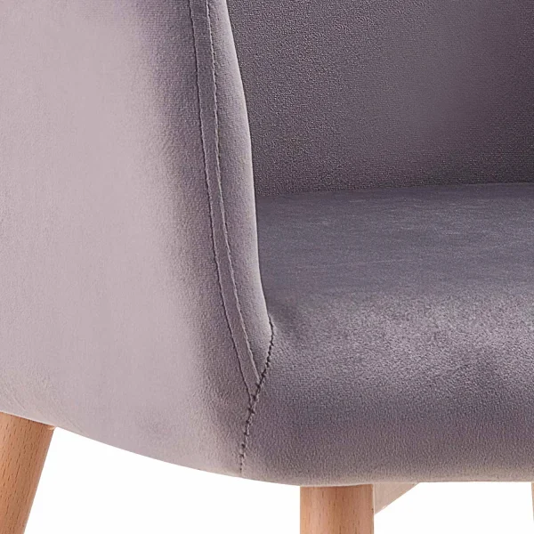 SILLÓN AINSLEY TERCIOPELO GRIS SILLÓN AINSLEY TERCIOPELO GRIS