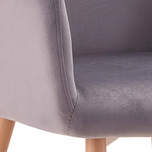 SILLÓN AINSLEY TERCIOPELO GRIS SILLÓN AINSLEY TERCIOPELO GRIS
