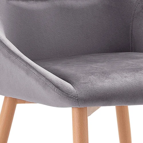 SILLA ADNEY TERCIOPELO GRIS SILLA ADNEY TERCIOPELO GRIS