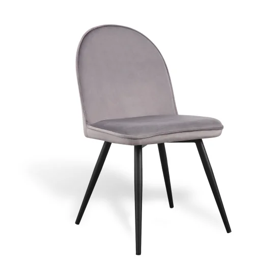 SILLA HADLEY TERCIOPELO GRIS