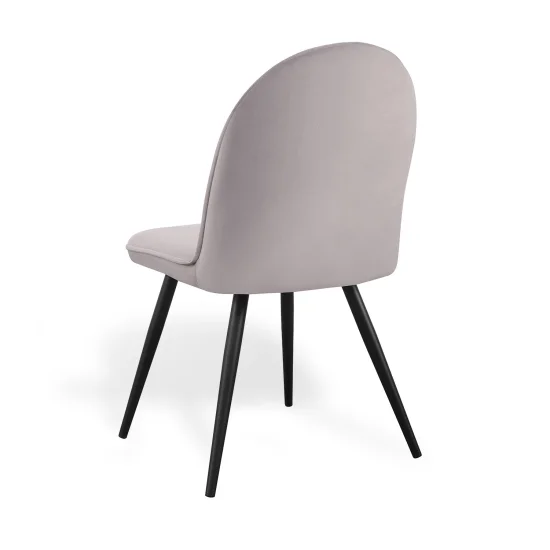 SILLA HADLEY TERCIOPELO GRIS 2