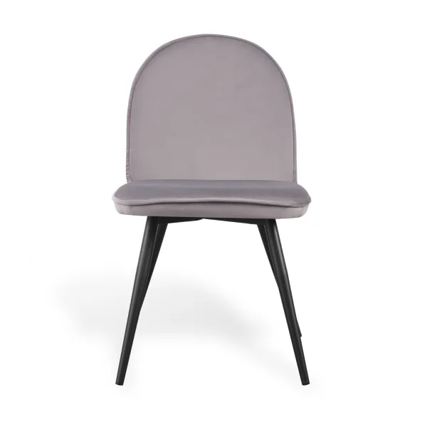 SILLA HADLEY TERCIOPELO GRIS