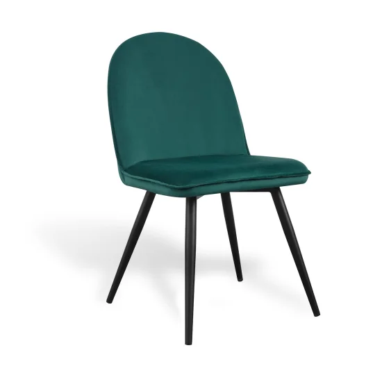 SILLA HADLEY TERCIOPELO VERDE OSCURO