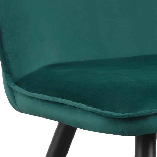 SILLA HADLEY TERCIOPELO VERDE OSCURO