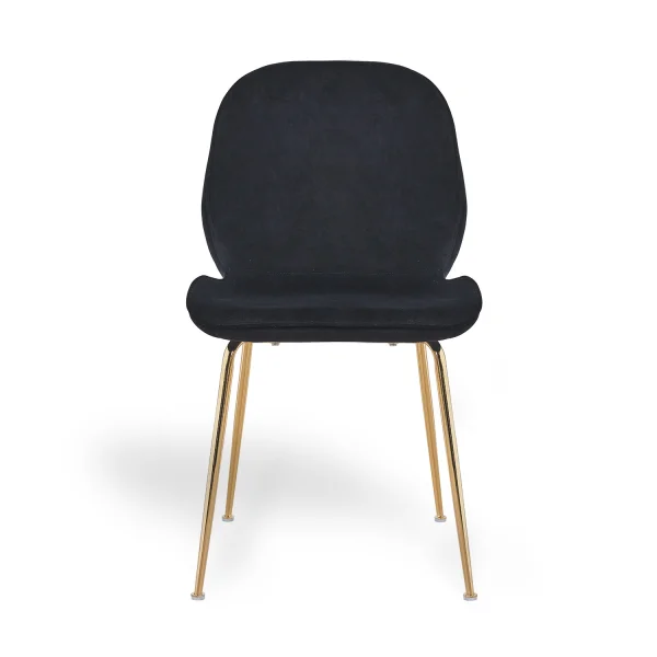 SILLA ASHCROFT TERCIOPELO NEGRO