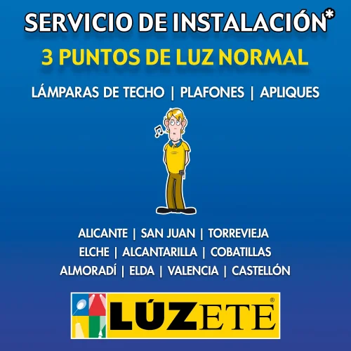 INSTALACIÓN 3 PUNTOS DE LUZ NORMAL INSTALACIÓN 3 PUNTOS DE LUZ NORMAL