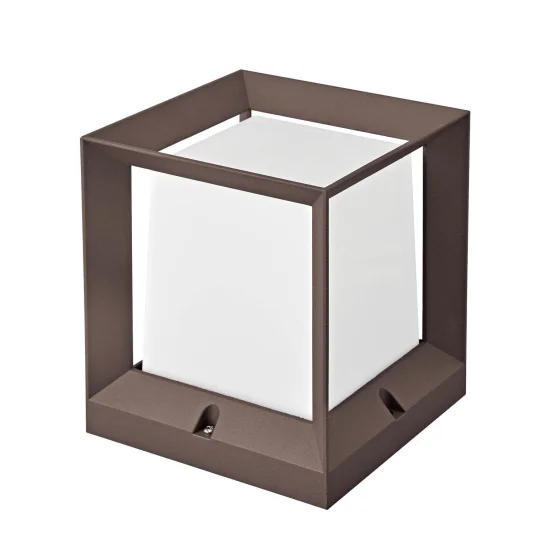 SOBREMURO EXTERIOR SNOWDROP 16CM E27 MARRÓN