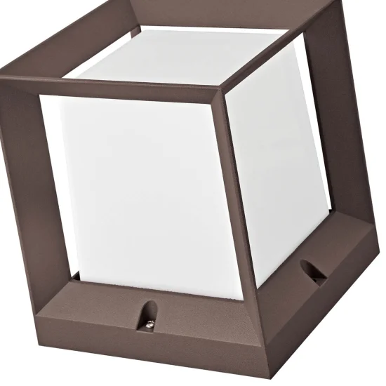 SOBREMURO EXTERIOR SNOWDROP 16CM E27 MARRÓN 2
