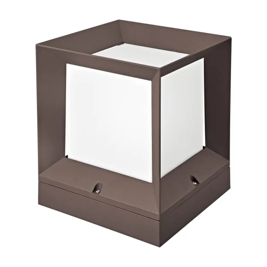 SOBREMURO EXTERIOR SNOWDROP 22CM E27 MARRÓN