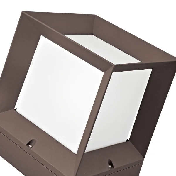 SOBREMURO EXTERIOR SNOWDROP 22CM E27 MARRÓN