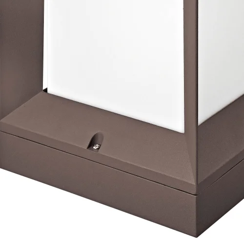 SOBREMURO EXTERIOR SNOWDROP 22CM E27 MARRÓN