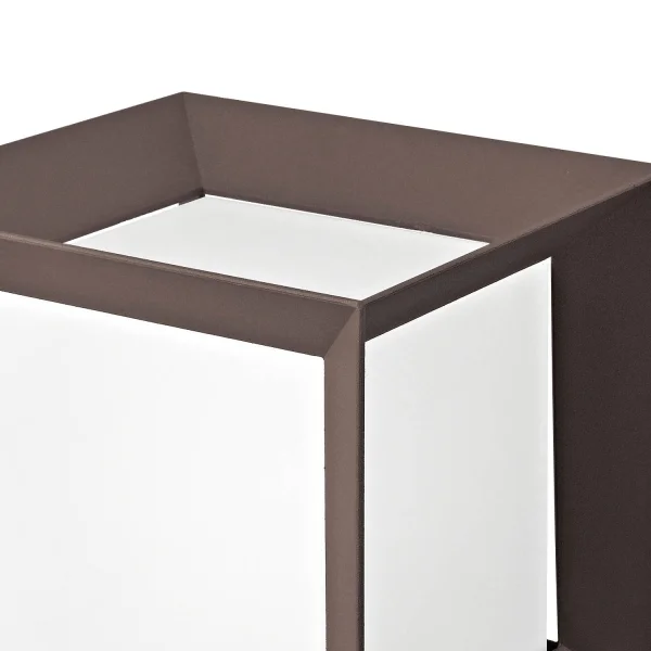 SOBREMURO EXTERIOR SNOWDROP 22CM E27 MARRÓN