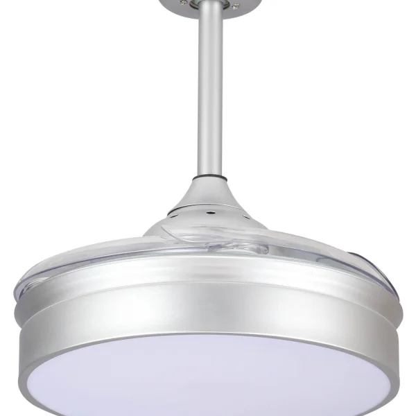 VENTILADOR DE TECHO LED RICHMOND PLATA PLEGABLE REGULABLE