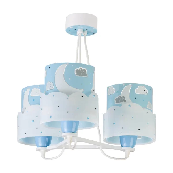 Comprar Lámpara infantil colgante Nubes en blanco y azul