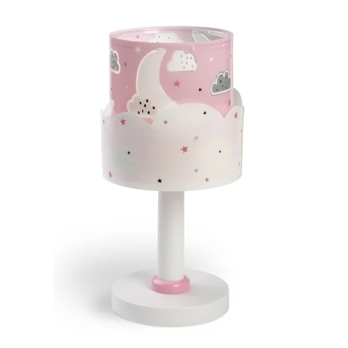 LÁMPARA DE MESA INFANTIL MOON E14 ROSA