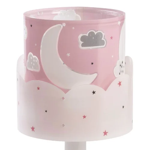 LÁMPARA DE MESA INFANTIL MOON E14 ROSA