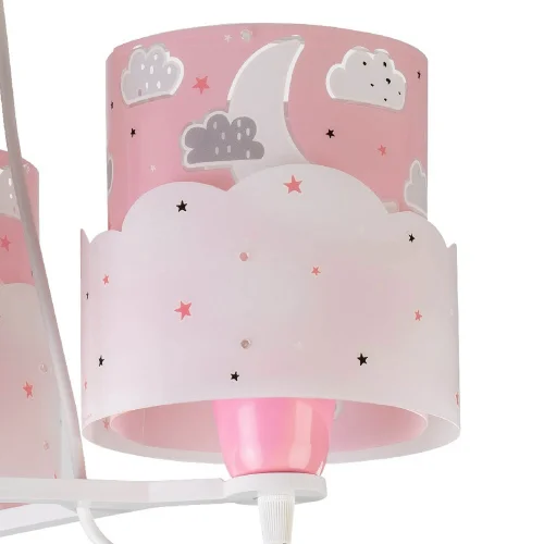 LÁMPARA INFANTIL 3 LUCES MOON E27 ROSA