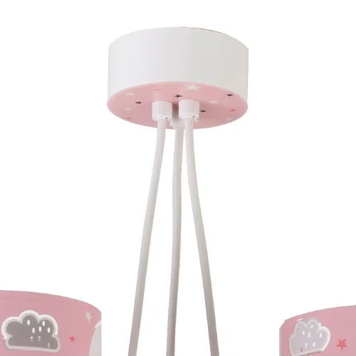 LÁMPARA INFANTIL 3 LUCES MOON E27 ROSA