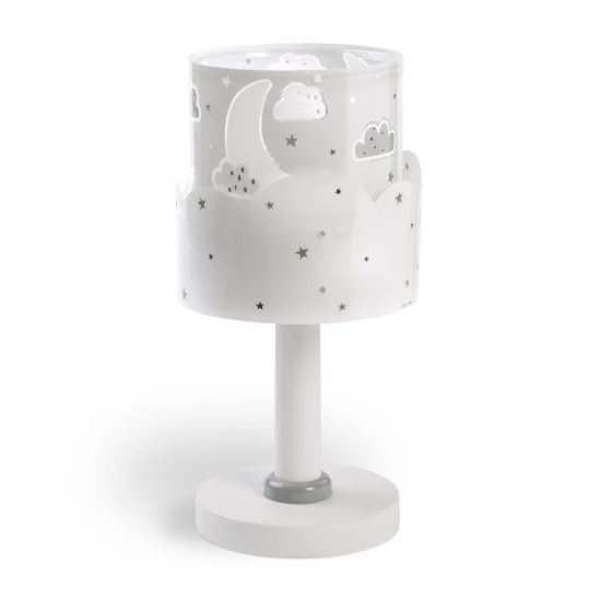 LÁMPARA DE MESA INFANTIL MOON E14 GRIS