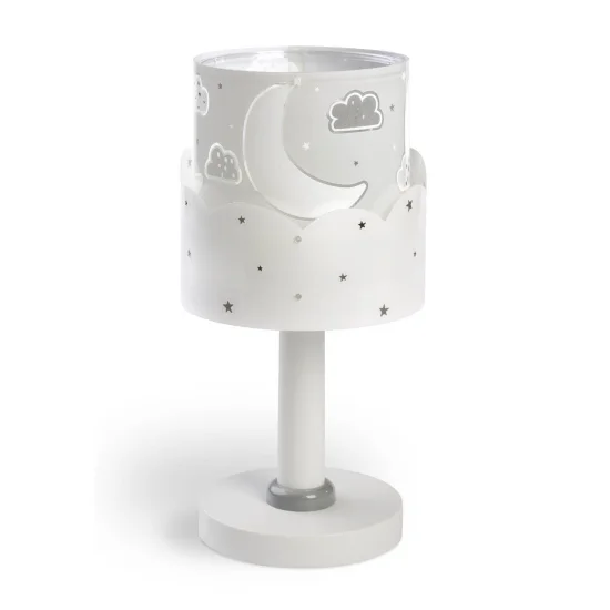 LÁMPARA DE MESA INFANTIL MOON E14 GRIS 2