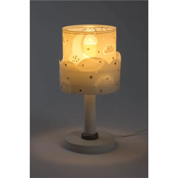 LÁMPARA DE MESA INFANTIL MOON E14 GRIS