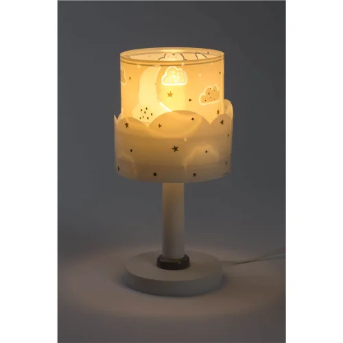 LÁMPARA DE MESA INFANTIL MOON E14 GRIS