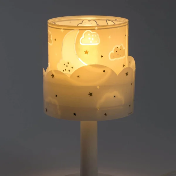 LÁMPARA DE MESA INFANTIL MOON E14 GRIS