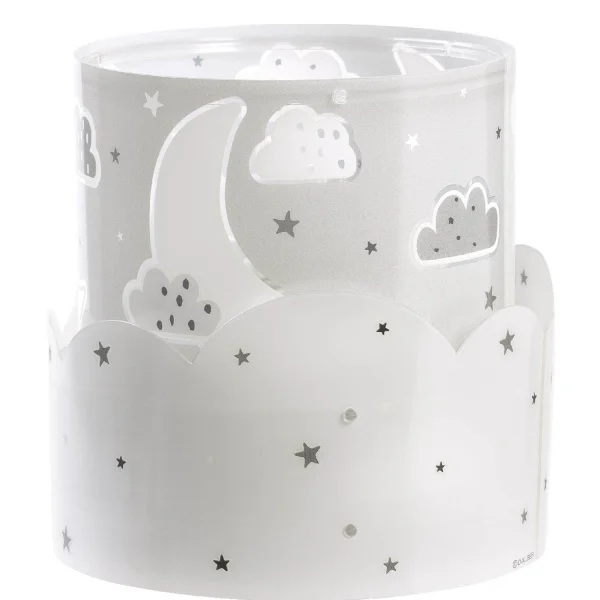 LÁMPARA DE MESA INFANTIL MOON E14 GRIS