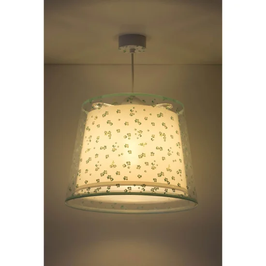 LÁMPARA COLGANTE INFANTIL DREAM FLOWERS E27 VERDE 2