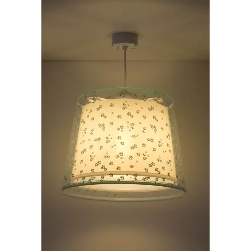 LÁMPARA COLGANTE INFANTIL DREAM FLOWERS E27 VERDE