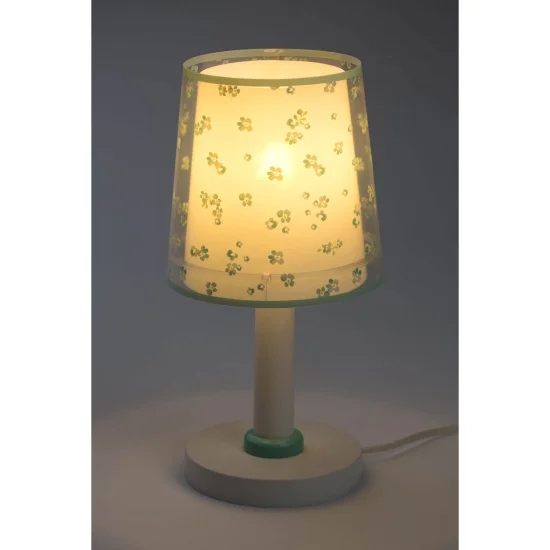 LÁMPARA DE MESA INFANTIL DREAM FLOWERS E14 VERDE 2