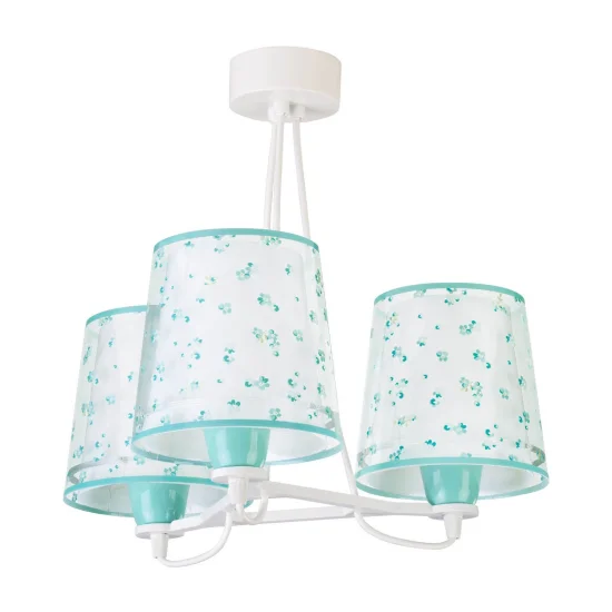 LÁMPARA INFANTIL 3 LUCES DREAM FLOWERS E27 VERDE