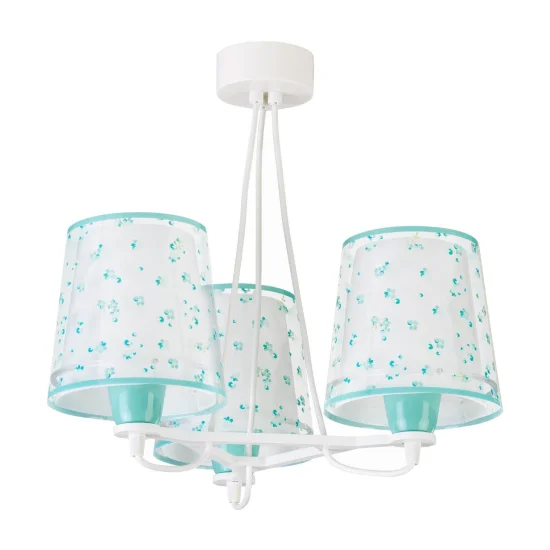 LÁMPARA INFANTIL 3 LUCES DREAM FLOWERS E27 VERDE 2