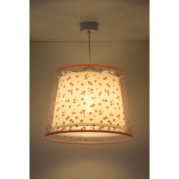 LÁMPARA COLGANTE INFANTIL DREAM FLOWERS E27 ROSA