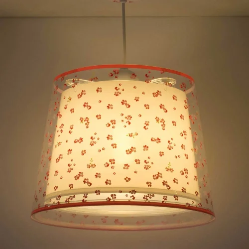 LÁMPARA COLGANTE INFANTIL DREAM FLOWERS E27 ROSA