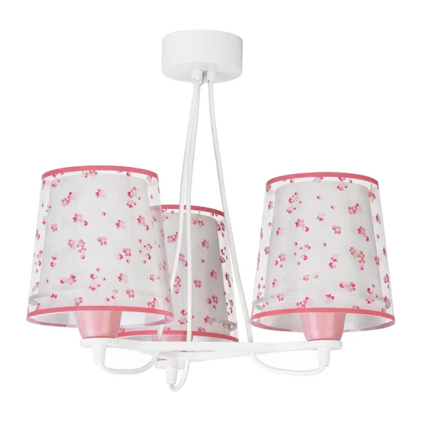 LÁMPARA INFANTIL 3 LUCES DREAM FLOWERS E27 ROSA LÁMPARA INFANTIL 3 LUCES DREAM FLOWERS E27 ROSA