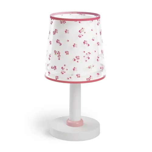 LÁMPARA DE MESA INFANTIL DREAM FLOWERS E14 ROSA
