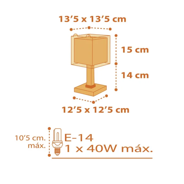 LÁMPARA DE MESA INFANTIL LITTLE TIGER E14