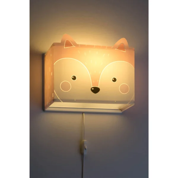 APLIQUE DE PARED INFANTIL LITTLE FOX E27
