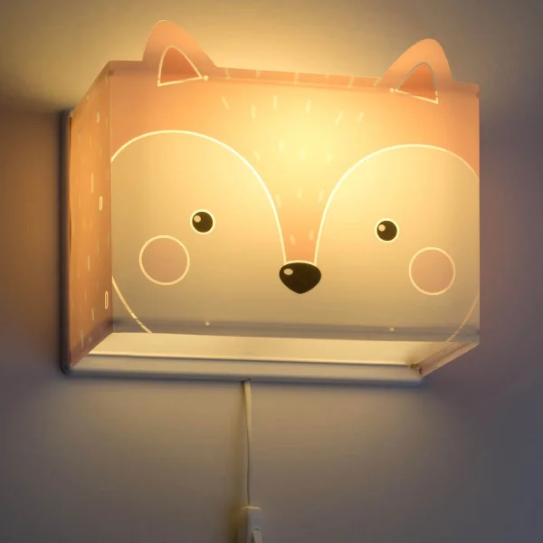APLIQUE DE PARED INFANTIL LITTLE FOX E27