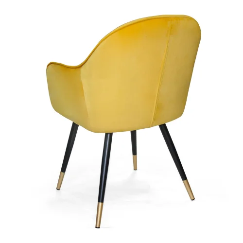 SILLÓN GRAYSON TERCIOPELO MOSTAZA