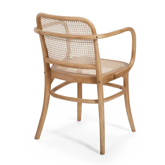 SILLA HANNAH CON REPOSABRAZOS MADERA NATURAL RATTAN 2