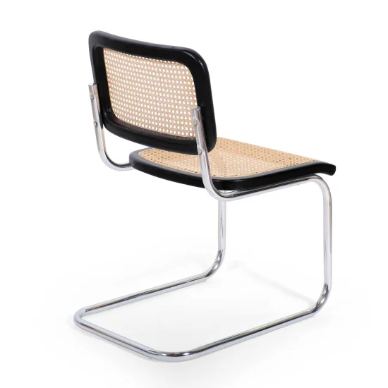 SILLA WEBSTER NEGRA RATTAN NATURAL 2