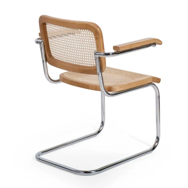 SILLA WEBSTER CON REPOSABRAZOS RATTAN NATURAL