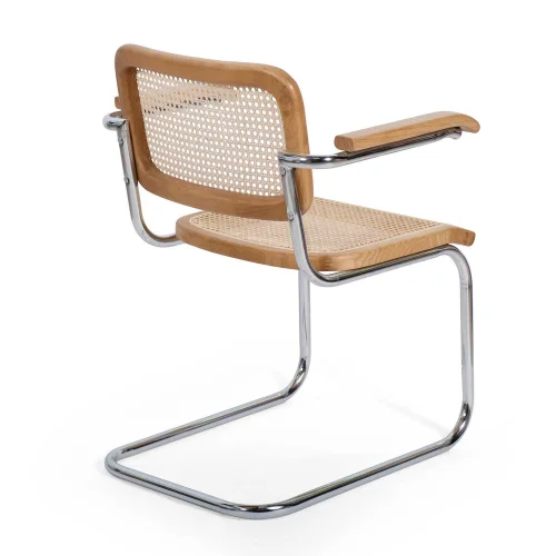 SILLA WEBSTER CON REPOSABRAZOS RATTAN NATURAL