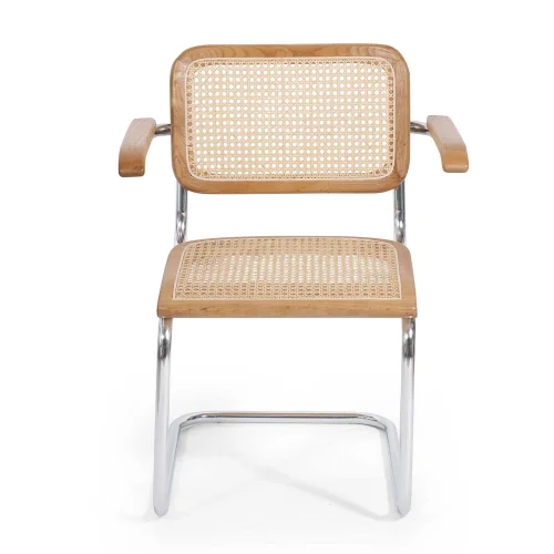 SILLA WEBSTER CON REPOSABRAZOS RATTAN NATURAL