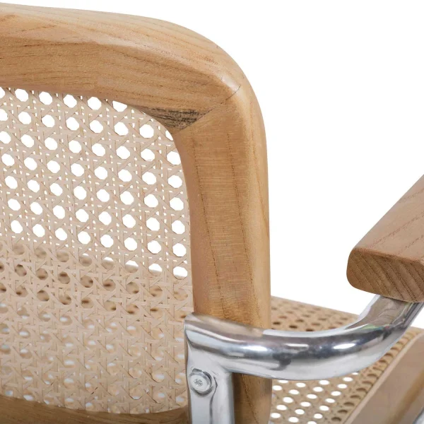 SILLA WEBSTER CON REPOSABRAZOS RATTAN NATURAL