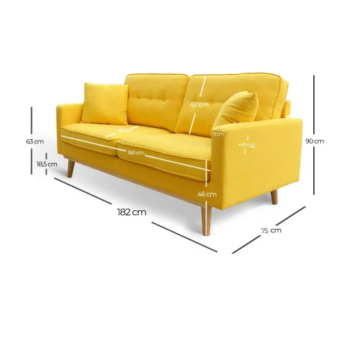 SOFÁ LIZETH 3 PLAZAS ANTRACITA SOFÁ LIZETH 3 PLAZAS ANTRACITA