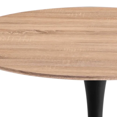 MESA SAN ANTONI Ø90 CM PATA NEGRA TAPA NATURAL MESA SAN ANTONI Ø90 CM PATA NEGRA TAPA NATURAL